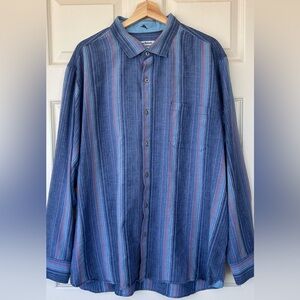 Tommy Bahama Men’s Linen‎ Button Down Shirt XXL